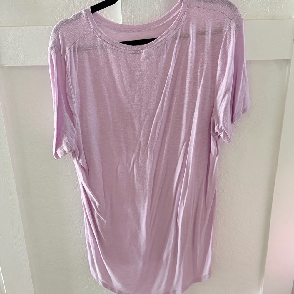 Light Lavender Women's Short Sleeve Top